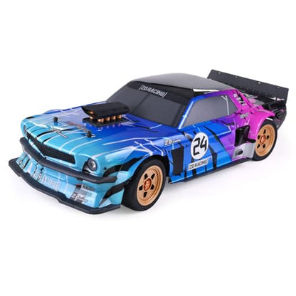 TOUCAN RC HOBBY 1/7 Racing EX07 RC Sports Car Electric Remote Control On Road Vehicle 4082 Brushless Motor Light System Alloy Shock Absorber - color: Bupk