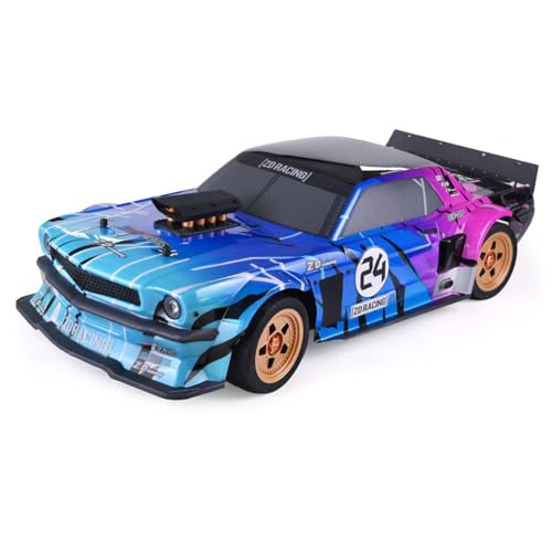 TOUCAN RC HOBBY 1/7 Racing EX07 RC Sports Car Electric Remote Control On Road Vehicle 4082 Brushless Motor Light System Alloy Shock Absorber - color: Bupk