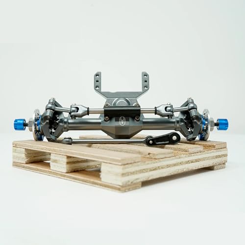 LGRP Little Guy Racing Parts RC Car Truck SCX24 1/24 Spider 9™ Signature Series Front AXLE Compatible with Comp Frame Kit, Elimator Frame Kit, Ripper Chassis Kit LGS9F001