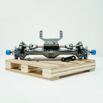 LGRP Little Guy Racing Parts RC Car Truck SCX24 1/24 Spider 9™ Signature Series Front AXLE Compatible with Comp Frame Kit, Elimator Frame Kit, Ripper Chassis Kit LGS9F001