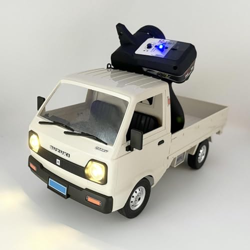 WPL RC Car 1/10 Scale RC Kei Truck 4x4 Off Road Suzuki RTR | WPL D14 Remote Control Drift Car Carry 2.4 GHz Proportional Throttle Steering 280 Motor 4WD Hobby Grade Toy Adult