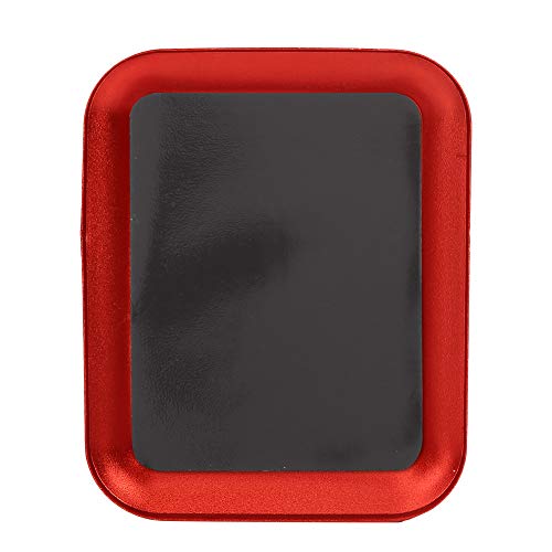RC Screw Tray Magnetic Parts Holder Small Screw Organizer Storage Tray with Aluminum Alloy for Fuel Vehicle Parts Tools (Red) - color: Red