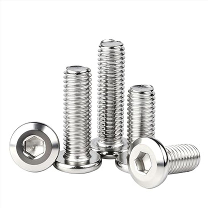 60Pcs M4-0.7x4mm Flat Head Socket Cap Screws Bolts with Hex Wrench | Allen Socket Drive, Stainless Steel 18-8,Full Thread Countersunk Bolts Furniture Screws - size: M4-0.7x4mm(60Pcs)