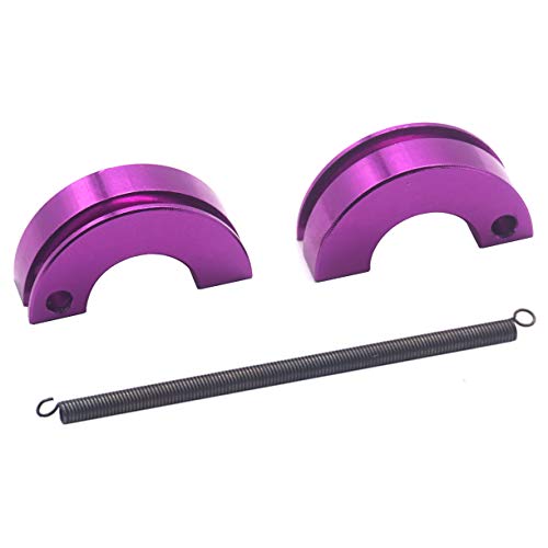 2Pack Vgoohobby Metal Engine Clutch Shoe Spring Upgrade Part Compatible with HSP Redcat Racing Himoto Traxxas 1/10 RC Nitro Racing Car Truck (Purple) - color: Purple
