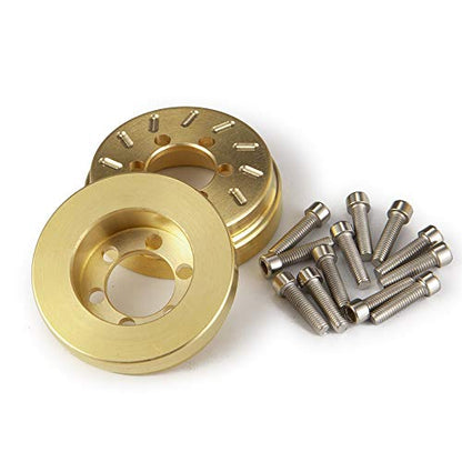 Brass RC Wheel Weight Block Counterweight for 1/10th RC Crawler Car | 1.9" 2.2" Beadlock Wheels Upgrade Parts
