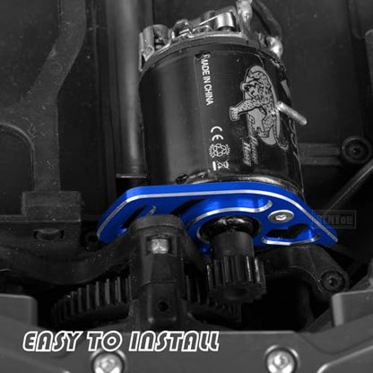 Aluminum RC Motor Mount Upgrades Part for 1/10 Slash 4x4/Slash 4x4 VXL,Alloy Motor Plate Hops Up,Navy Blue - color: Navy Blue - Upgrades Part