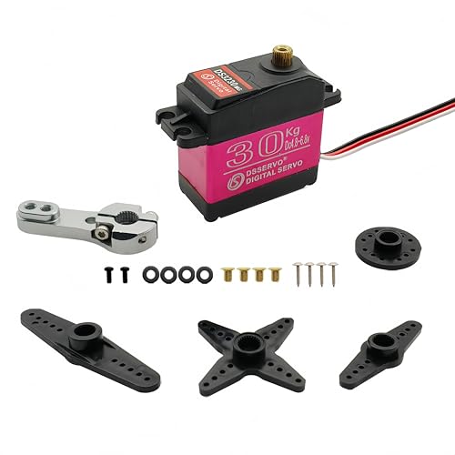 DS3230 30KG 270 Degree Digital Servo Full Metal Gear Waterproof with 25T Servo Arm for Baja 1/8 1/10 1/12 RC Car Mechanical Arm Fittings - style: 30kg（270°）