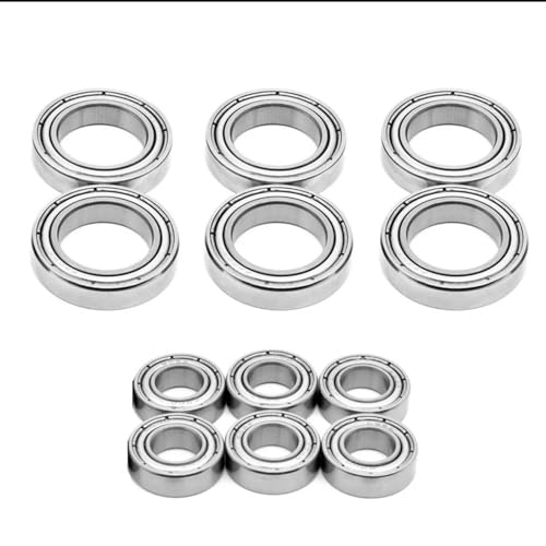 Double Rubber Seal for ZD for MX07 8763 8764 1/7 rc Car Spare Parts Accessories Modified Pieces 12Pcs Steel Ball Bearing Set