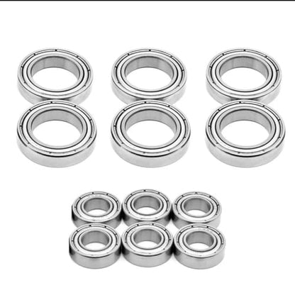 Double Rubber Seal for ZD for MX07 8763 8764 1/7 rc Car Spare Parts Accessories Modified Pieces 12Pcs Steel Ball Bearing Set