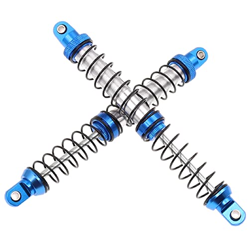 4Pcs Metal Shock Absorbers Oil Damper Adjustable RC Crawler Shock RC Damper Springs Compatible With 1/10 Axial SCX10 II 90046 Traxxas TRX4 RC4WD D90 TRX6 Redcat Gen 8 RC Crawler Car(120MM) - size: 120MM