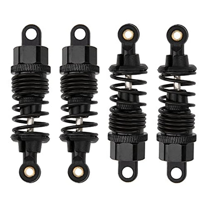 ShareGoo 4Pack Adjustable Shock Absorber Damper 68mm 102004 Compatible with HPI HSP Traxxas Losi Axial Tamiya Lightning EP 1/10 On-Road RC Drift Car (Black) - color: Black
