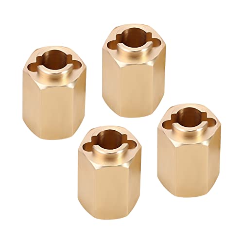 INJORA Brass Wheel Hex Hub 10 mm (+6 mm) Extender Adapter for TRX4M 1/18