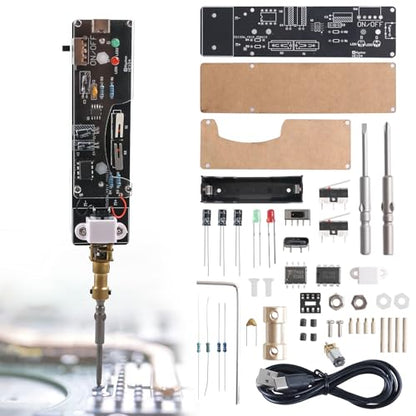 DIY Electric Screwdriver Soldering Project Kit with 2 screwdriver bits | BANRIA Handheld Screwdriver Electronics Project for Soldering Practice, DIY assembly, Repair Applications