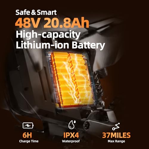 Electric Dirt Bike for Teens and Adults, 3500W Peak Motor, 35 MPH Max Speed Fast Electric Motorcycle, 48V 20.8AH Battery, 37 Miles Range, 265 LBS Load, Dual Suspension, Dual Hvdraulic Brakes