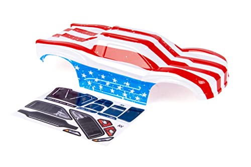 Custom Body USA Flag Style Compatible for ARRMA VORTEKS 3S 4x4 4x2 BLX 1/10 Stadium Truck(V-UF-01) - color: Usa Flag