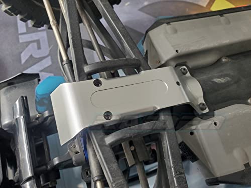 Aluminium Alloy Rear Chassis Skid Plate fits Traxxas 1/10 New EREVO 2.0 E REVO - Blue
