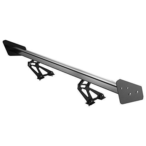 VEVOR Single Deck GT Wing Car Spoiler Adjustable Universal 53.4 inch Lightweight Aluminum Car Rear Spoiler Wing,Racing Spoiler BGW/JDM Drift - size: 53.4 Inch, style: Long bracket