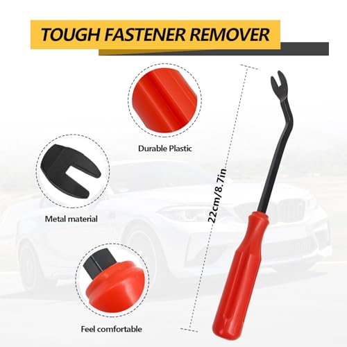 360pcs Bumper Retainer Clips Car Plastic Rivets Fasteners Push Retainer Kit with 18 Most Popular Sizes Auto Push Pin Rivets for Benz, BMW, Toyota, Honda, Subaru, Nissan, Mazda etc