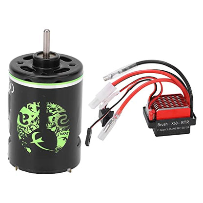 VGEBY RC Brushed Motor ESC, High Performance 360A Speed Controller 1/10 Scale Electronic Speed Control for RC Car Racing Enthusiasts Off-Road Vehicles Hobbyists
