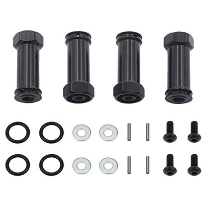 Aluminum 12mm Wheel Hex Hub Adapters 25mm/30mm Extension Longer Combiner Compatible with Traxxas Slash 4x4 HQ 727 1/10 RC Car (30mm) - size: 30mm