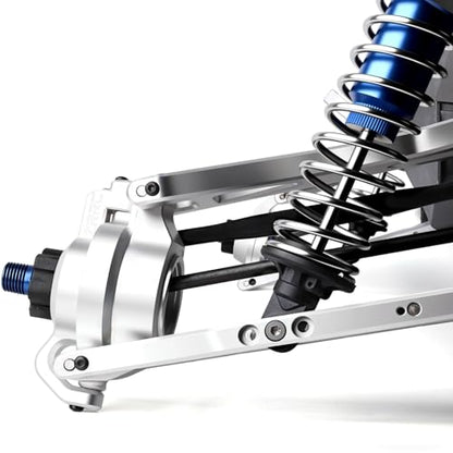 Unbreakable 7075 Aluminum Caster Blocks C-Hubs for Traxxas X-MAXX 8S, L&R C Hub Carrier Front Suspension Knuckle Mount Upgrade, CNC 7075 Alum., Replacement for Traxxas 7732 7832, Silver Finish - style: C-Hubs