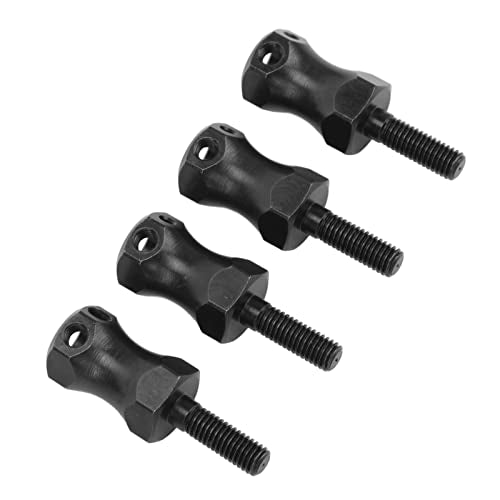 Hex Wheel Hub Adapter, Steel Reinforced Strength 15mm Widen RC Car Wheel Extension 4Pcs Set for RC Hobbyists Off-Road Racing Baja Style Enthusiasts