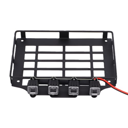 SUNGOOYUE Rc Car Roof Rack Scale Rc Roof Rack, Cross Bars Metal for Mjx H12Y 112 Offroad Crawler