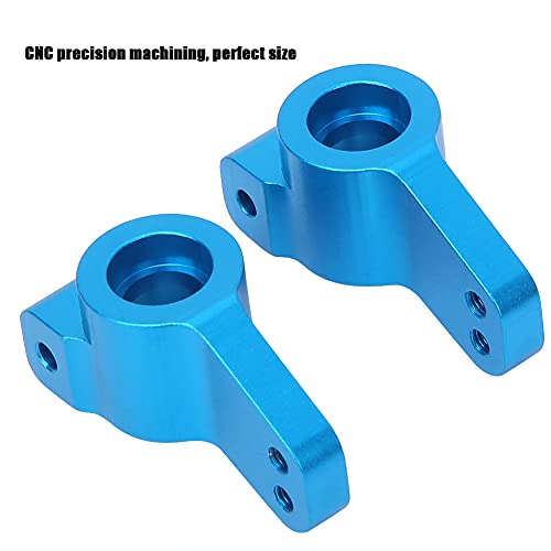 Aluminum Alloy Rear Hub Axle Carrier Replacement for ECX 2WD 1/10 RC Hobby Car, Lightweight Durable RC Rear Axle Hub with Precision Fit, Blue Silver Options (Blue ECX334000B) - color: Blue Ecx334000b
