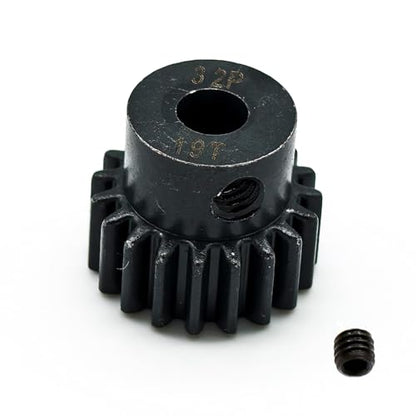 5-Pack Steel Metal 32P 5mm Pinion Motor Gear Sets 17T 18T 19T 20T 21T Compatible with HPI Kyosho Losi Axial Tamiya 1/8 1/10 RC Car Monster Truck Buggy (for 14 Years and Up) - size: 17T 18T 19T 20T 21T