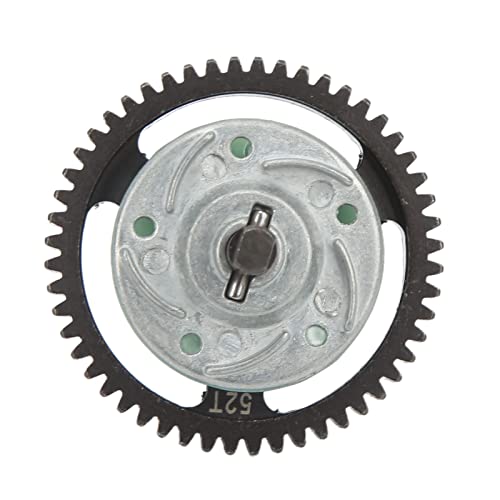 RC Differential Assembly Set, Steel 52T Gear Kit with 15T 17T 19T Pinions, Black 85g Conversion Shaft Set for Slash 4x4 E T Maxx RC Car Users
