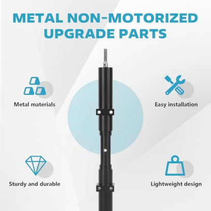 1/10 RC Wheel Axles Set, Metal Non Powered Rear Wheel Axle RC Car Upgrade Parts Replacement, Rc Vehicle Axles Compatible with Tamiya 1/10 RC Tractor Truck, Flatbed Trailers (2)