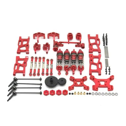 Rc Shock Absorber for WLtoys 124019 1:14 144010 02 144001 1:12 Front/R Suspension Arms Steering Block Steering Linkage Shock Tower Shock Absorber Set Parts