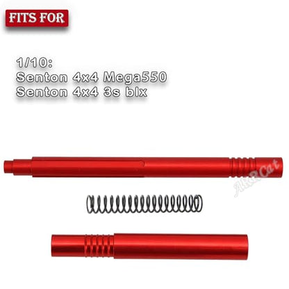 Aluminum Comp Center Slider Driveshaft Upgrades Part for 1/10 Senton 4X4 3S Blx&550, Alloy Centor Drive Shaft for Senton 4X4 3S Blx&550,Red - color: Red-upgrades Driveshaft
