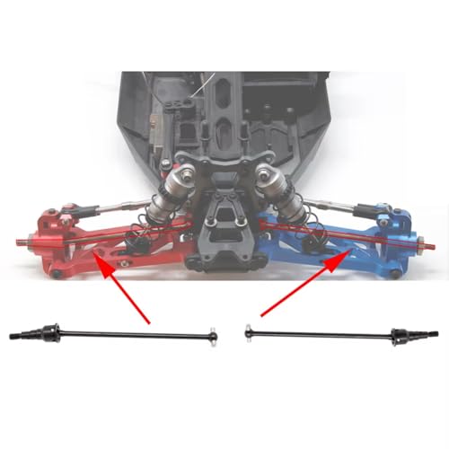 RC Accessories Compatible with Losi Lasernut U4 1/10 RC for Rock for Racer for Buggy Car Upgrade Parts 1 Set Metal Front Rear Drive Shaft Dog Bone