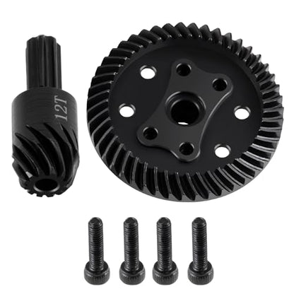 Steel Front&Rear Diff Gears for Tra-xxas Mini Maxx/Slash/XRT VXL 3S | Monster Truck 1:16 Upgrades RC Spiral Cut Differential Gear Sets - style: Front & Rear Diff Gear Set
