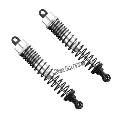 4Pack 1/10 RC Truck Car Adjustable Shock Absorber Damper 108004 Upgrade Parts 108mm Oil 108mm Oil Adjustable Alloy Aluminum Shock For 1:10 HSP 94188 94108 94111 Redcat Volcano (Silvery) - color: Silvery