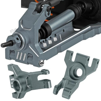 RC Aluminium Upgrades Part Caster Block,Steering Blocks,Stub Axle Carriers,Drive Shaft for 1/10 Slash/Rustler/Stampede/Jat0 4x4 4WD VXL,CVD/Axles/DriveShaft Hops Up,Titanium - color: Titanium-(for 1/10）