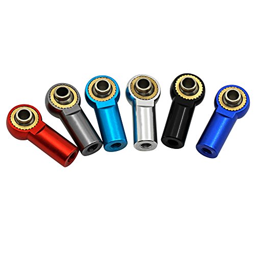 20pcs/Set Aluminum M3 Metal Ball Head Holder for Axial SCX10 Link Rod End Ball Joint for 1/10 RC Car Truck Buggy Crawler (Color : Royal Blue 20pcs)