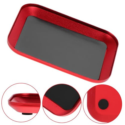 Abaodam Aluminum Alloy Magnetic Screw Storage Tray Red Organizer for Small Parts for Rc Model Cars Versatile Tool for Mechanic Workbench