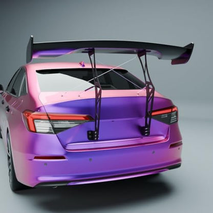 Universal 55" Spoiler GT Racing Chassis Mount Big Wing Accessories | (for Most Vechicls), Adjustable, Metal Support Brackets, Nice Clean Look Mods, Aggressive Look - style: 55Inch-Chassis Mount Style