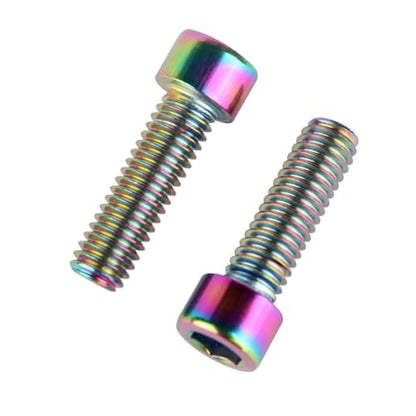 6Pcs Bike Screws M6x10 12 16 18 20 25 30 35mm Stainless Steel Socket Head Cap Allen Hex Bolt (Ranibow, M6 x20mm) - color: Ranibow, size: M6 x20mm