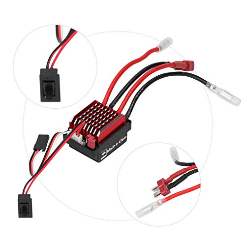 RC ESC Kit, High Torque 540 Brushed Motor 360A Current Handling with T Plug for 1/10 Scale RC Car Racing Off-Road Hobbyists Beginners - size: 45T