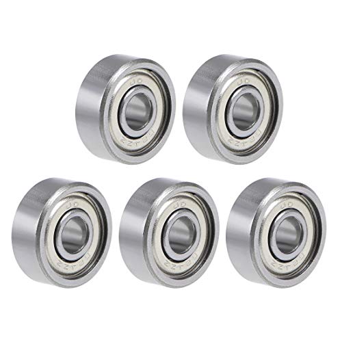 uxcell 624ZZ Deep Groove Ball Bearing 4x13x5mm Double Shielded GCr15 Steel Bearings 5-Pack - size: 4mmx13mmx5mm