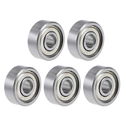 uxcell 624ZZ Deep Groove Ball Bearing 4x13x5mm Double Shielded GCr15 Steel Bearings 5-Pack - size: 4mmx13mmx5mm