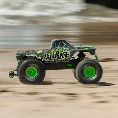 ARRMA RC Truck1/10 Quake 223S 2WD RTR (Battery and Charger Not Included) Brushless Monster Truck, Green, ARA3537T2 - color: Green