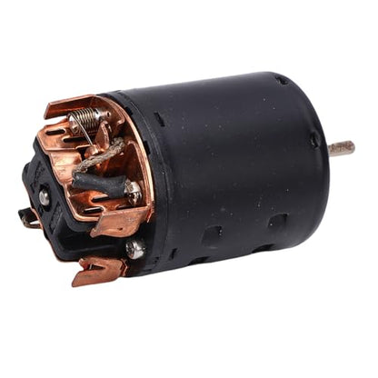 540 35T Brushed Motor High Performance High Torsion Motor with Cooling Fan and Splash Proof Design for RC Climbing Car Drone Sweeping Robot Alloy Steel Material with Connecting