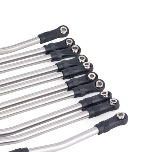 10pcs Stainless Steel Link Rod Linkage 324mm Wheelbase for 1/10 Scale TRX4 RC Crawler Car Upgrade Parts