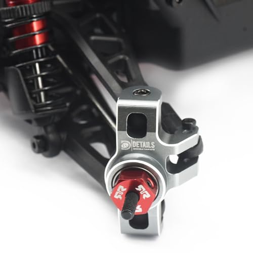 Hobby Details Aluminum Upgrade Parts Set for ARRMA Mini Kraton 4x4 1/16, Front & Rear A-Arms, Knuckle, Steering,Titanium Color (Front Knuckle) - color: Front Knuckle