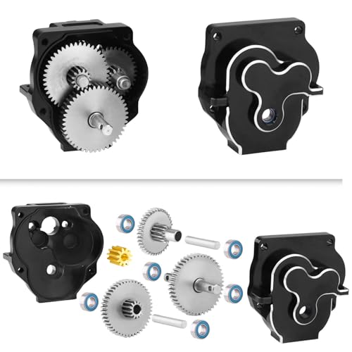HobbyPark Metal Stainless Steel 40.3:1 Ratio Transmission Gear Pinion Set Low Gears Motor Pinion for TRX4M TRX4MT Upgrades 1/18 RC Crawler Car