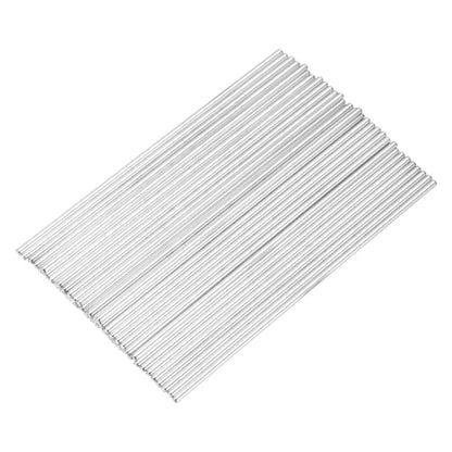 MECCANIXITY 40pcs 2mmx100mm Toys Shaft Round Rod Axles Drive Shaft for DIY RC Car Truck Boat Helicopter Model Part, Silver - size: 2mmx100mm